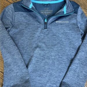Vineyard Vines Blue ‘The Shep Shirt’ Quarter-Zip Shirt